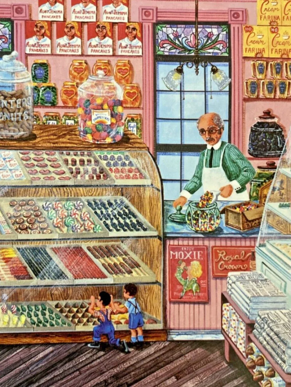 Bits And Pieces Studio Puzzle 500 Vintage Candy Store 16x20” Complete Jigsaw